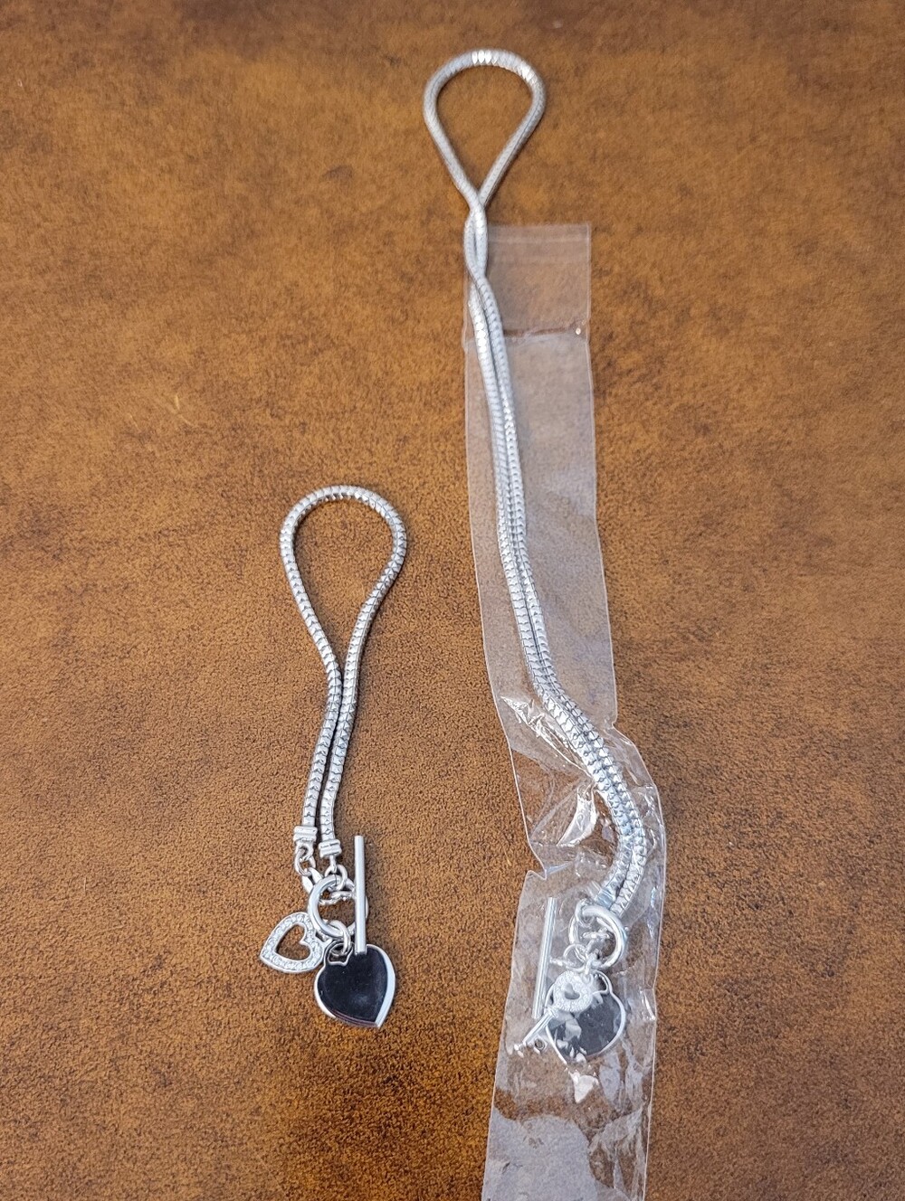 Heart Bracelet With Matching Necklace